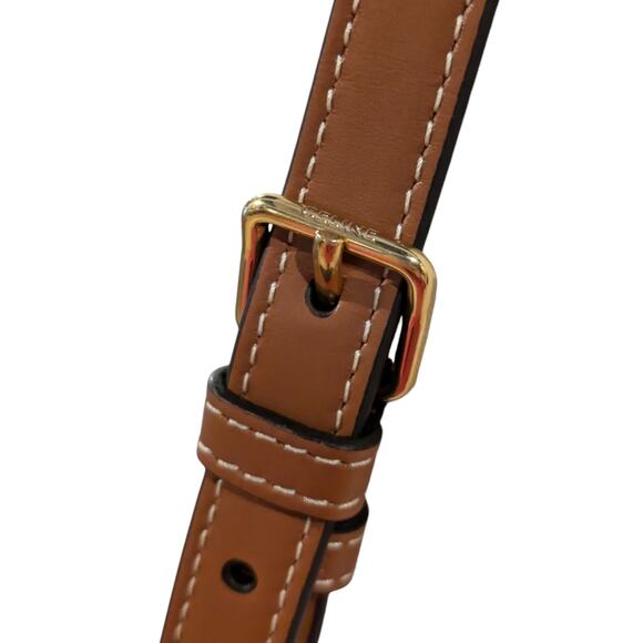 Cèline Canvas Calfskin Cuir Small Triomphe Oval Crossbody Purse - Picture 3 of 7